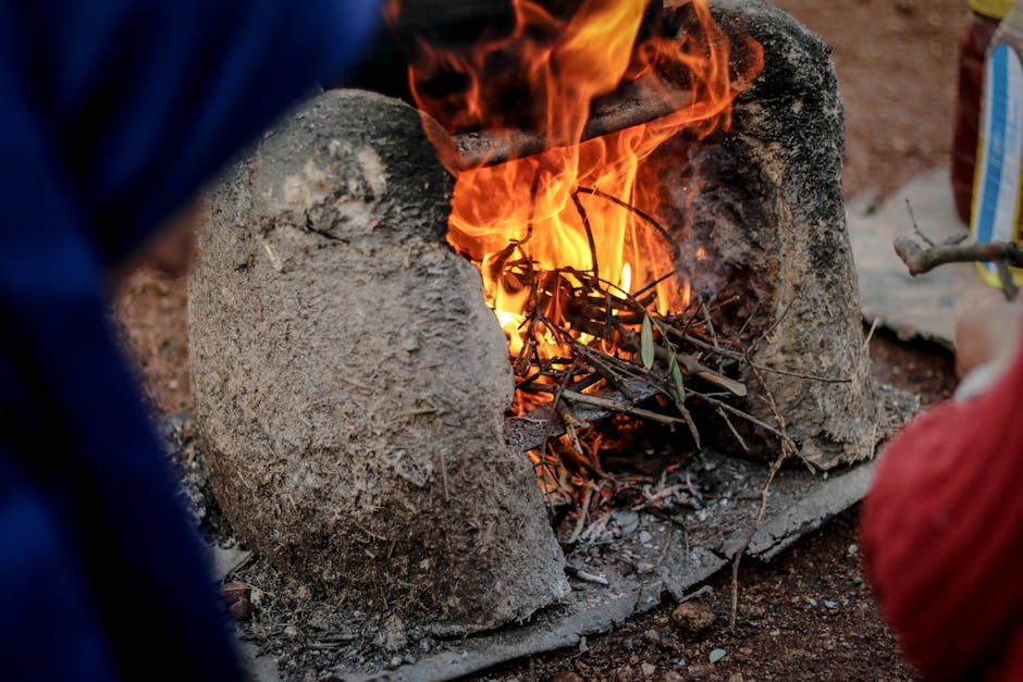 Aufbau einer Lehmkuppel für einen Holzofen